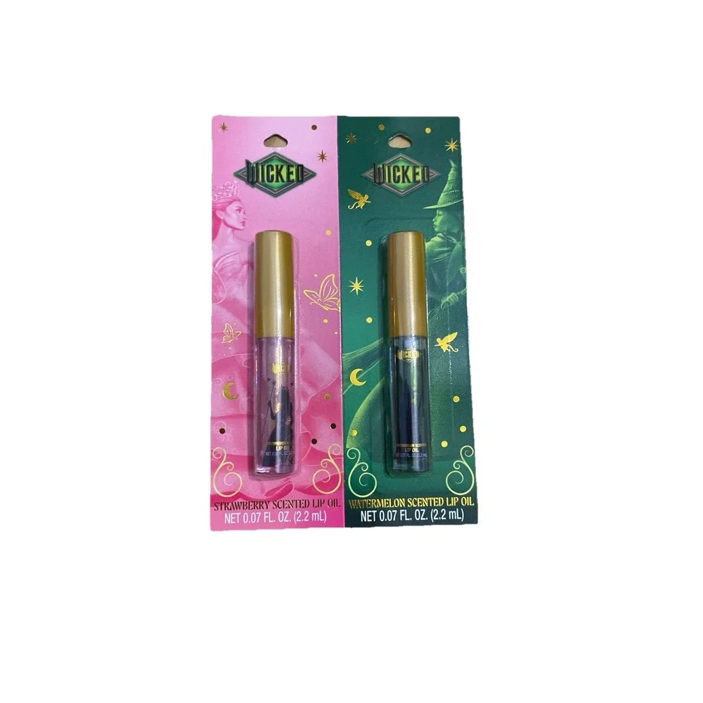 Wicked Lip Oil Set Strawberry &‎ Watermelon 2pc New Universal Taste Beauty